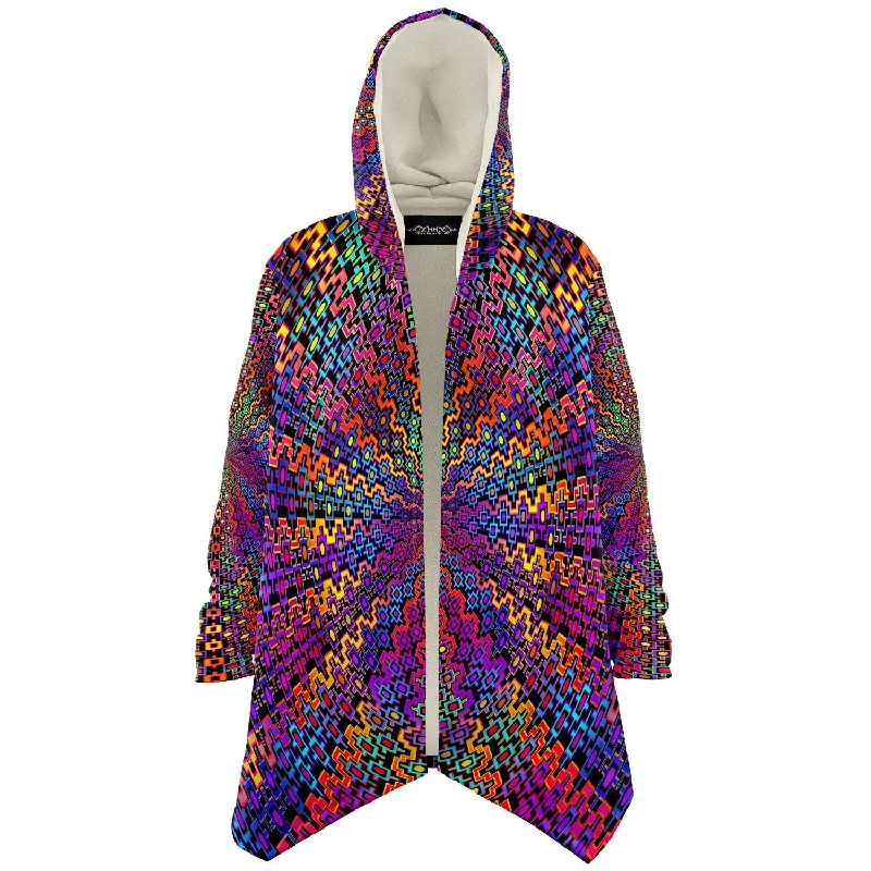 Comfortable Outfits Rainbow Flow Micro Fleece Cloak