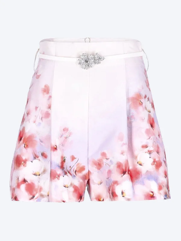 Layered Style Crush flat front shorts