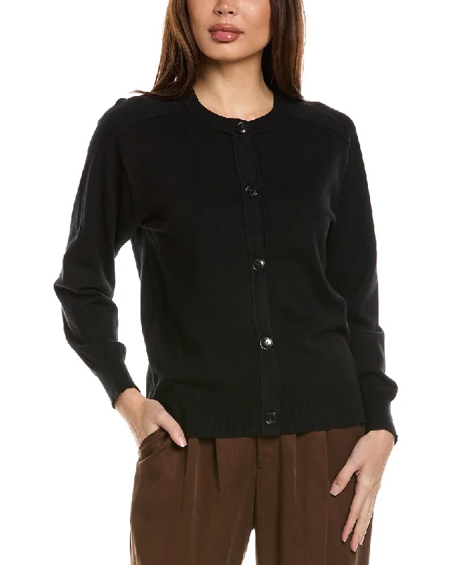 Economic Outlook Jones New York Saddle Shoulder Cardigan