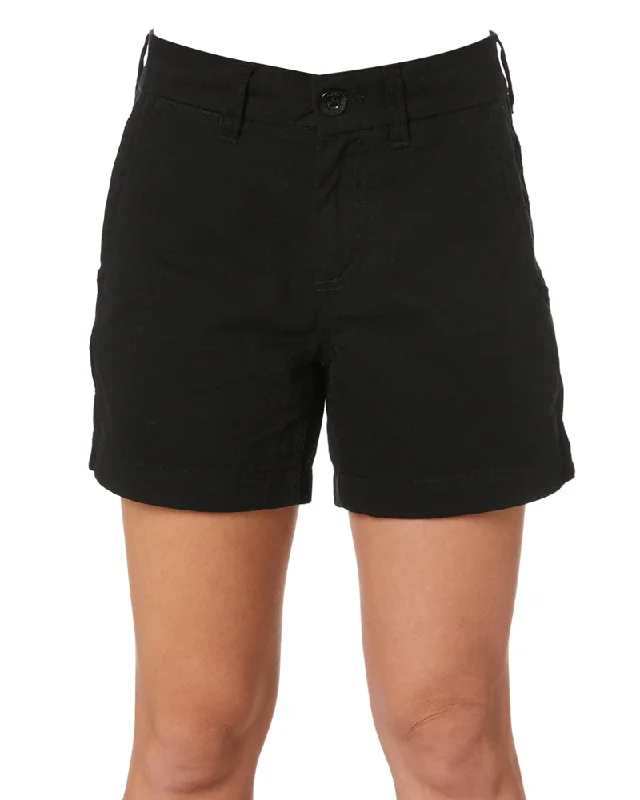 Embroidery Design WS-2W Ladies Lightweight Work Shorts - Black