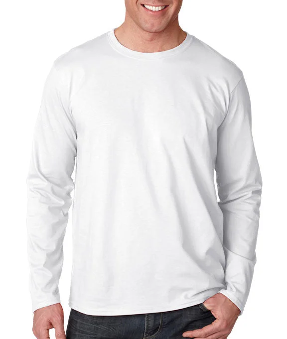 Sports suit style 64400 - Gildan Softstyle® Adult Long-Sleeve T-Shirt | White
