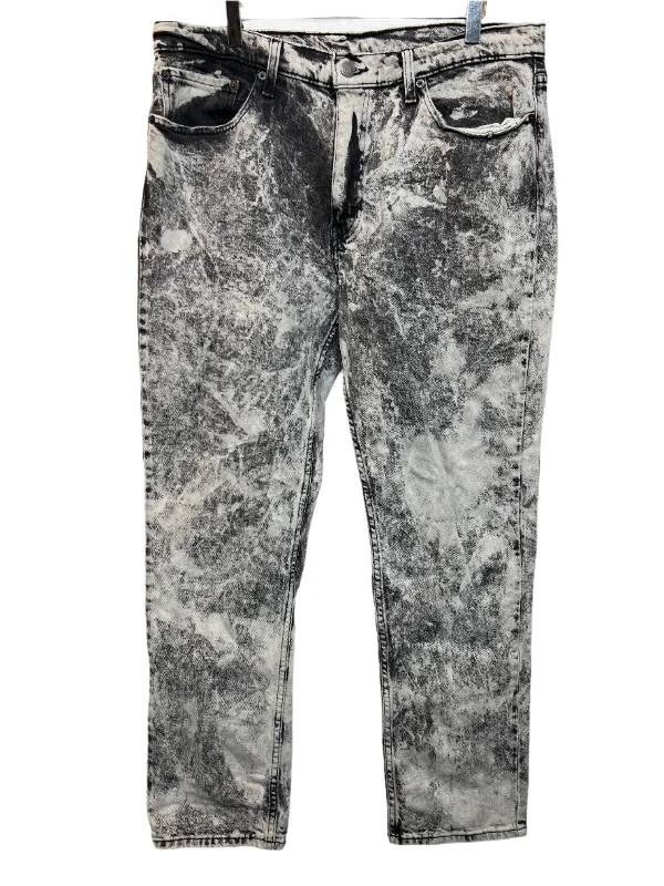 Elegant And Noble Levi 511 Black White Jeans (36x30)