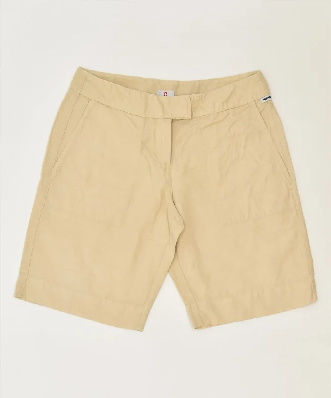 Single item design MURPHY & NYE Womens Chino Shorts W32 Large Beige Cotton Classic