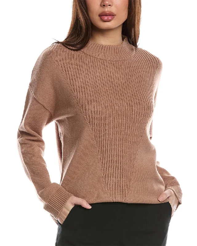 Fashion Expert T Tahari Centered Rib Pullover