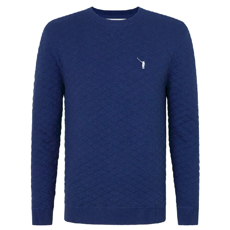 Relaxed Wear NLU + H&B Diamond Knit Sweater | Heathered Atlantic