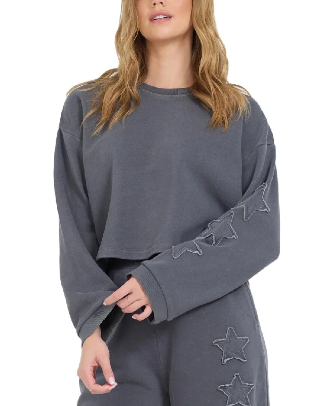 Sweet Style Vintage Havana Garment-Dye Crewneck Pullover