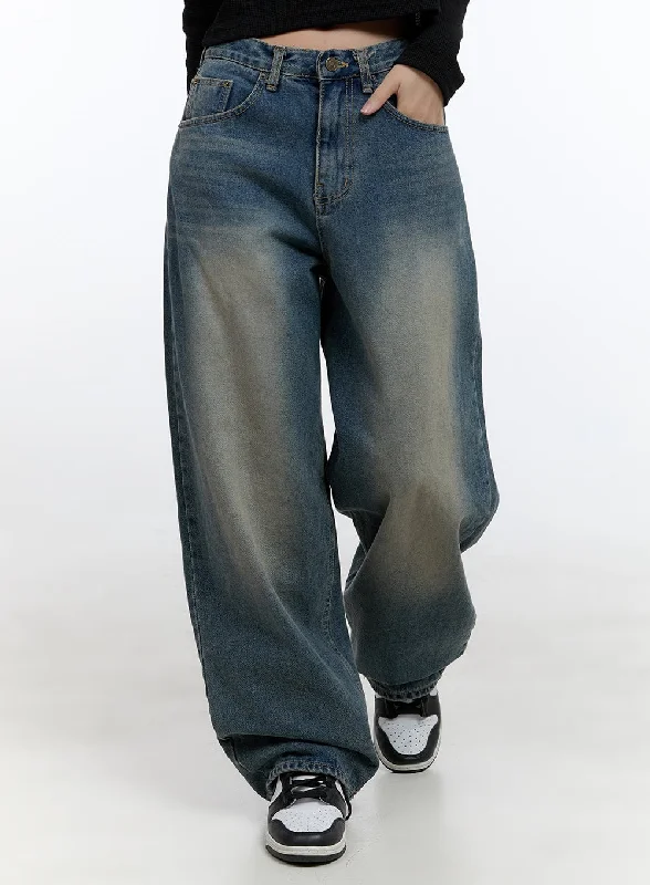 Energetic WIlla Casual Wash Baggy Jeans CS406