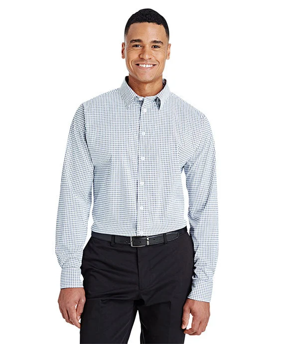 Fashion Must-have DG540 - Devon & Jones CrownLux Performance™ Mens Micro Windowpane Shirt | Navy/White