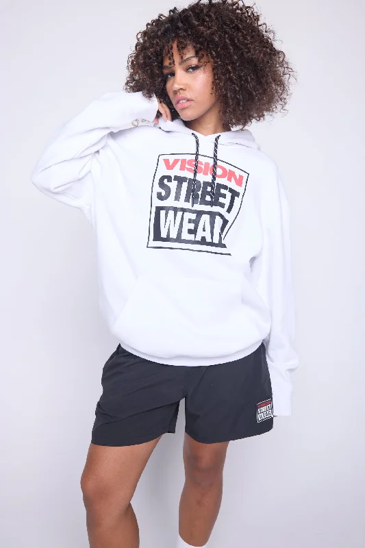 Cute Style Iconic Logo Hoodie - Ivory