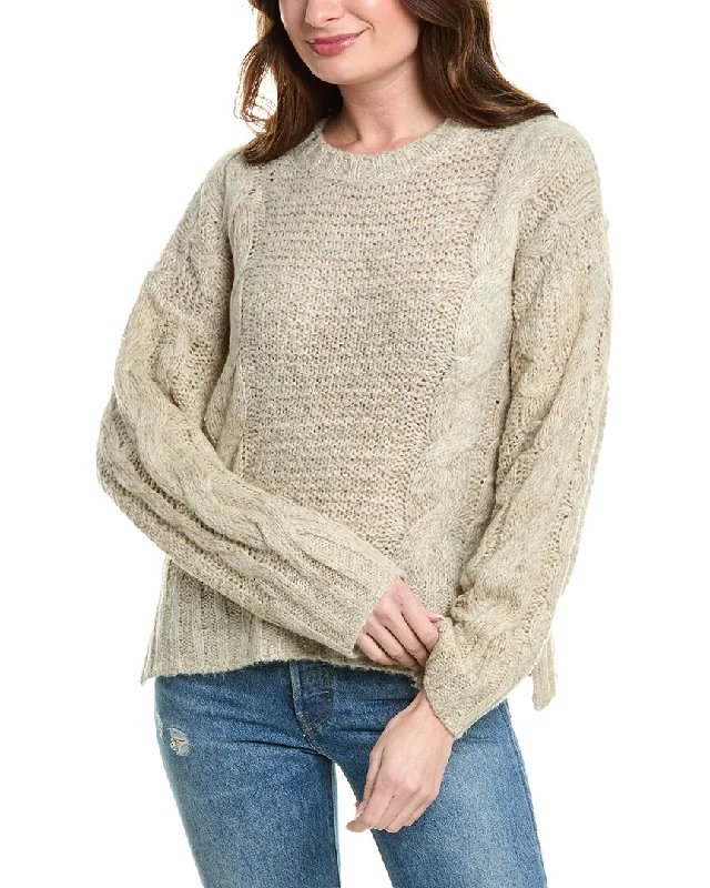 High-quality Fabrics Splendid x @Cellajaneblog Cable Knit Wool-Blend Sweater
