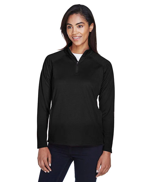 Preview New Products DG440W - Devon & Jones Ladies Stretch Tech-Shell® Compass Quarter-Zip | Black