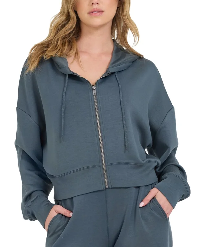 Energy Plan Vintage Havana Cloud Fleece Crop Zip-Up
