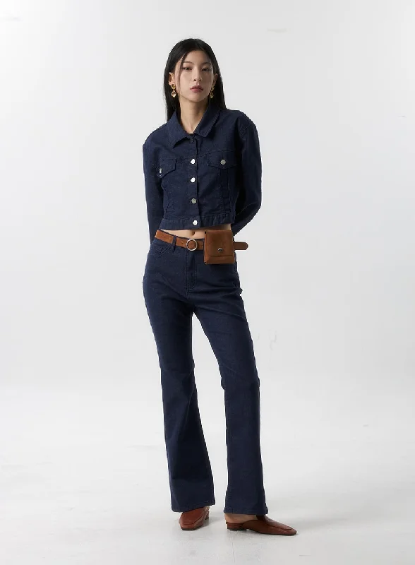 Summer Comfort Spandex Bootcut Jeans IS315