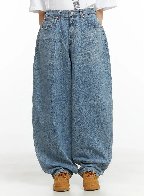 Chic Outfits Casual Wide Fit Baggy Jeans CL402