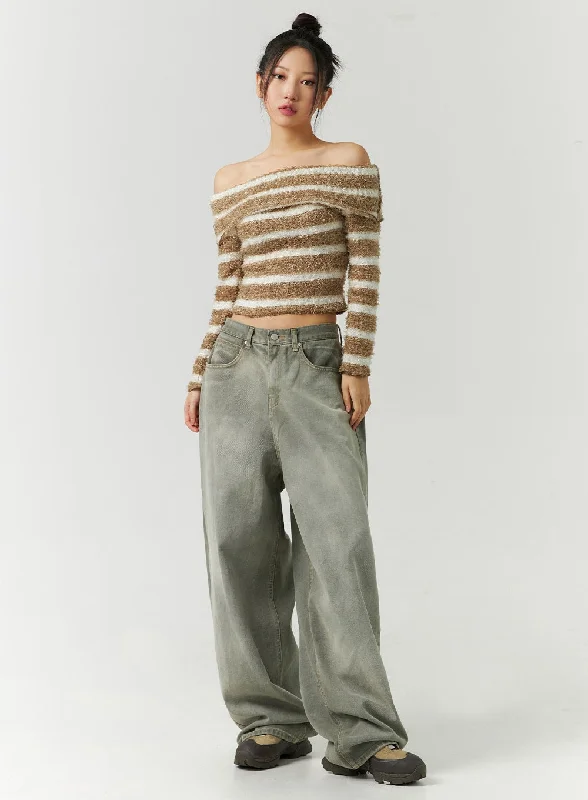 Luxe Comfort Mid-Rise Wide Leg Jeans CD301