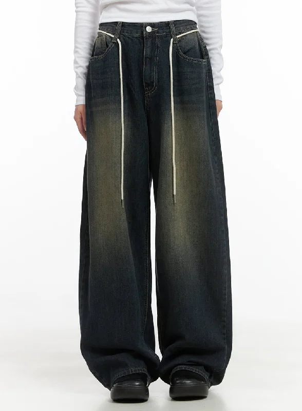 Trendy and versatile Coco DreamFit Printed Baggy Denim CS410