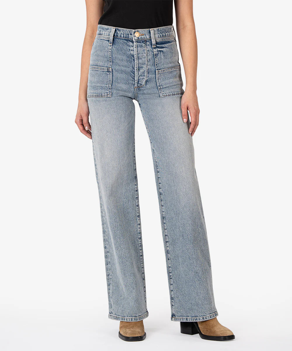 Alice style Sienna High Rise Wide Front Patch Pockets