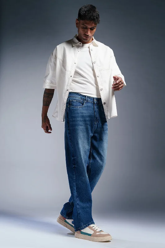 Soft Wear Opulent Blue Men's Straight fit Jeans