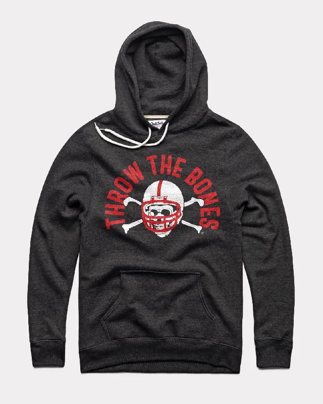 Street Personality Style Throw the Bones Nebraska Football Black Hoodie