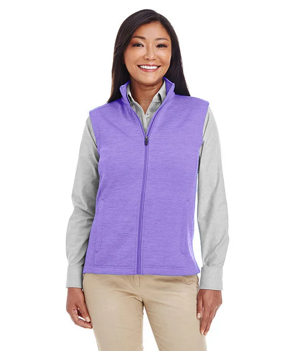 Modernism DG797W - Devon & Jones Ladies Newbury Mélange Fleece Vest | Grape Heather