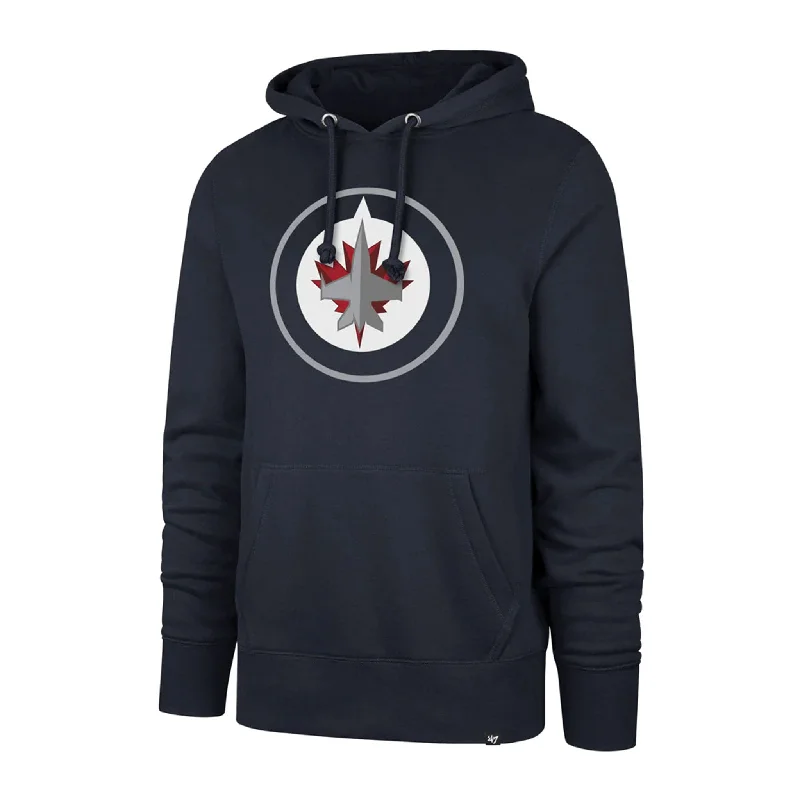 Unique Fashion 47 Brand Imprint Headline Pullover Mens Hoody - Winnipeg Jets