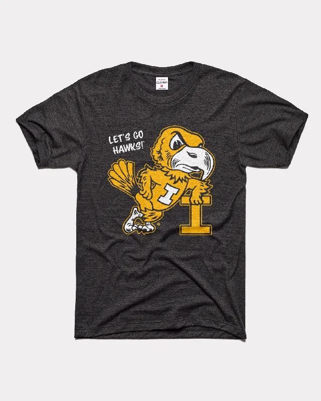 Moisture wicking Let's Go Leaning Hawkeye Black T-Shirt
