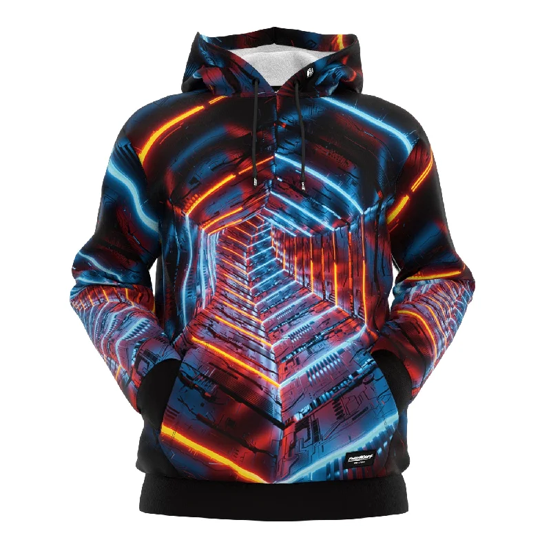 Youthful Street Fashion Cosmic Hexagon Hoodie