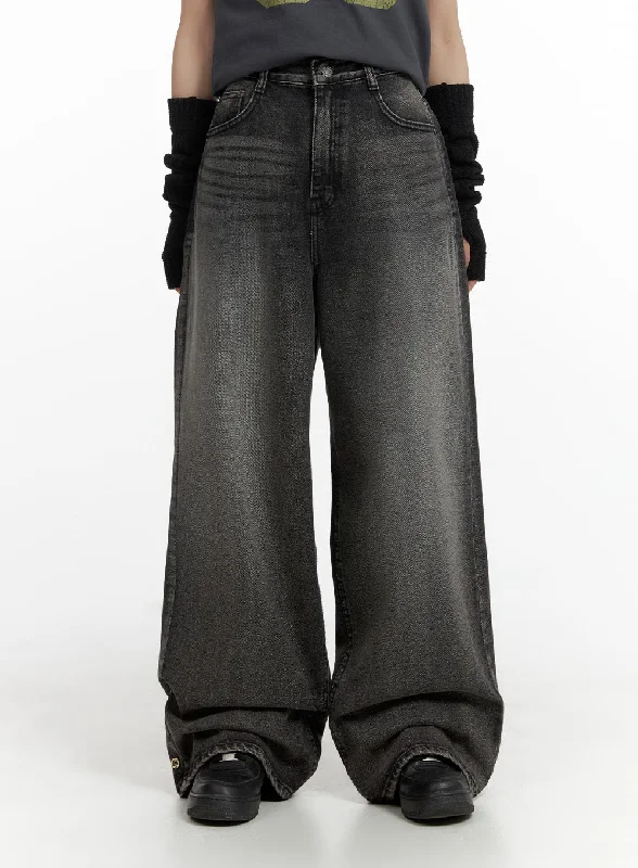 Personal Design Snap Button Denim Jeans CM405