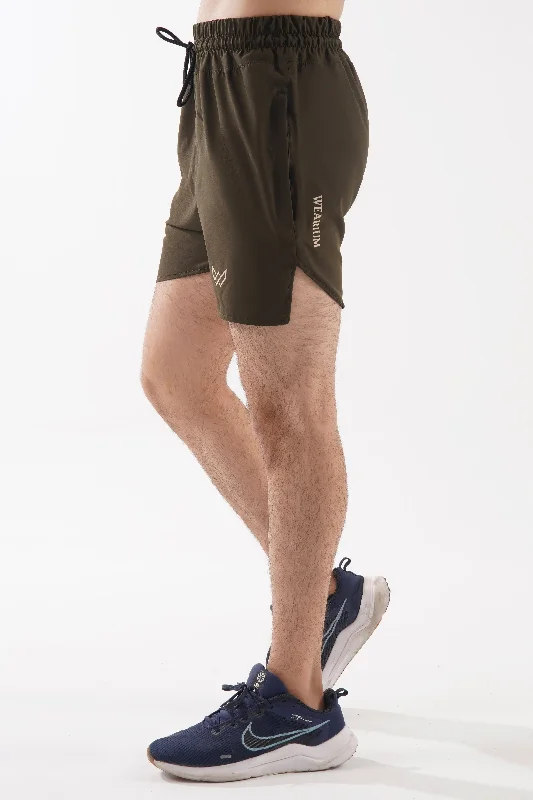 Trendy Looks SprintStyle Training Shorts - Olive