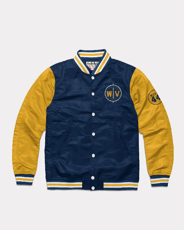 Retro Prints West Virginia Jerry West Varsity Navy Jacket