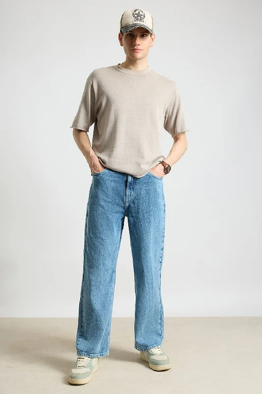 High-end Sense Urban Grind Straight Men's Jeans