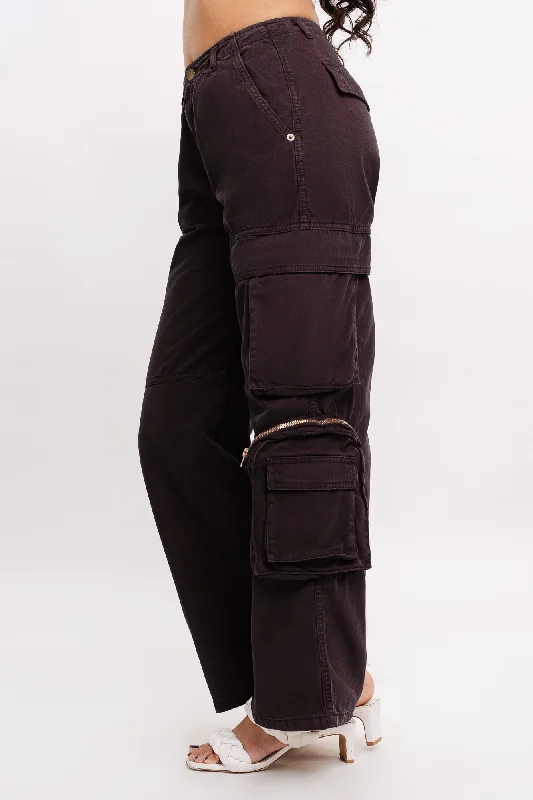 Modern City Brunette Cargo Denim Pants