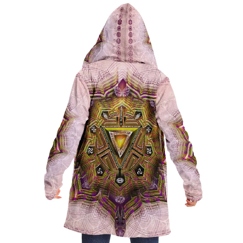 High-waisted pants style Manipura | Solar Plexus Chakra Micro Fleece Cloak