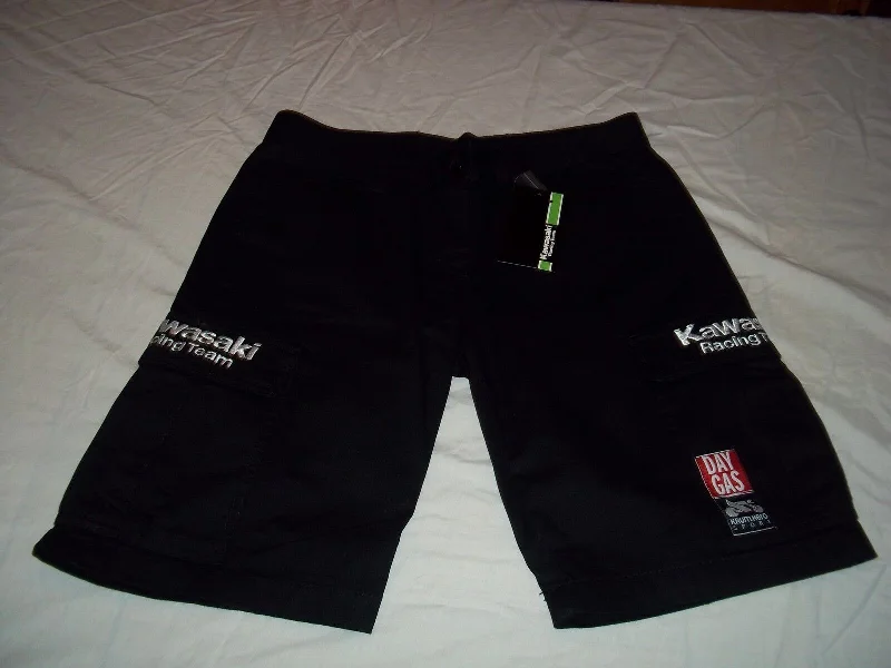 Must-have For Fashion New Official Kawasaki Team Race Wear Ladies Black Shorts