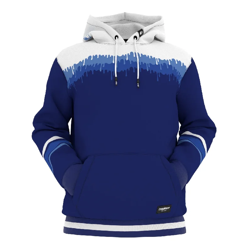 Luxury Temperament Blue Melt Hoodie