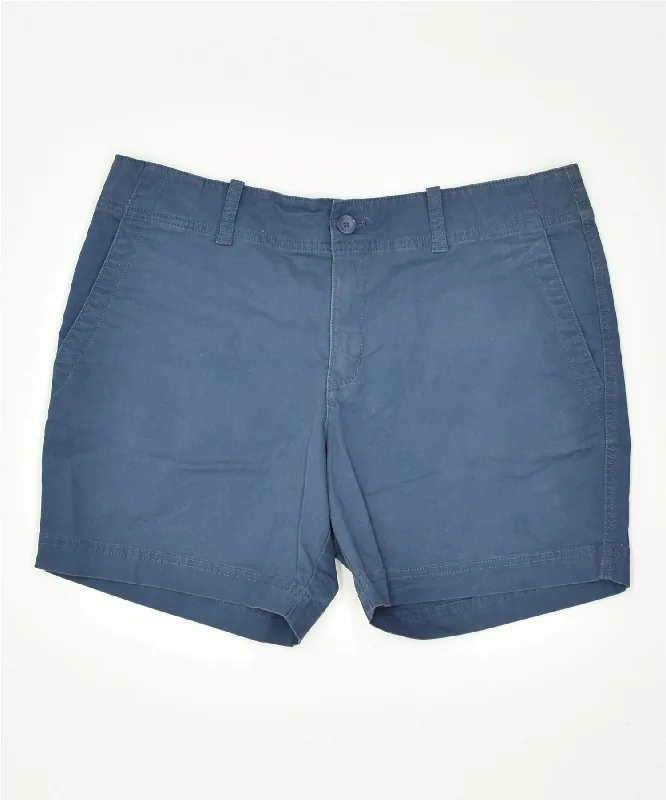 Simple research EDDIE BAUER Womens Chino Shorts US 10 Large W34 Blue Cotton