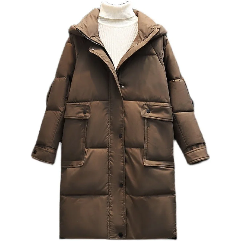 Creative Style Thick Hooded Loose Pocket Padded Jacket