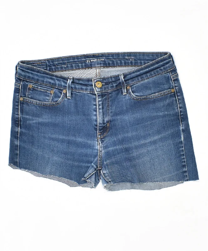 Casual Style LEVI'S Womens Slight Curve Classic Rise Denim Hot Pants W31 Medium Navy