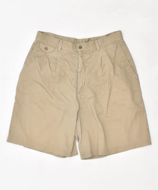 Street Fashion Style LEE Womens Chino Shorts W34 XL Beige Cotton