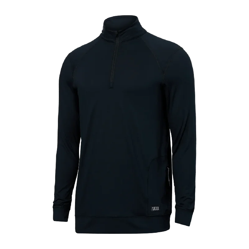 Retro Design Saxx Peakdaze 1/2 Zip Hoody - Black