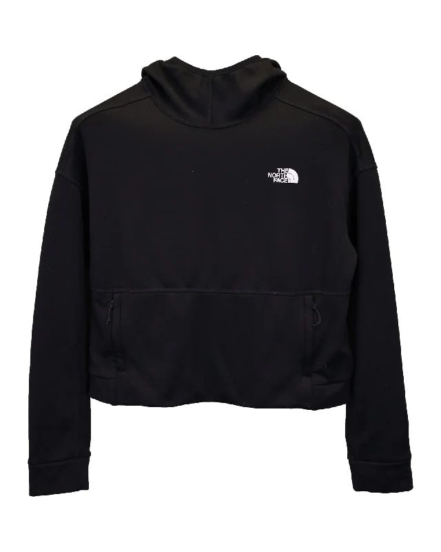 Elegant And Elegant The North Face Cropped Hoodie in Black Polyester