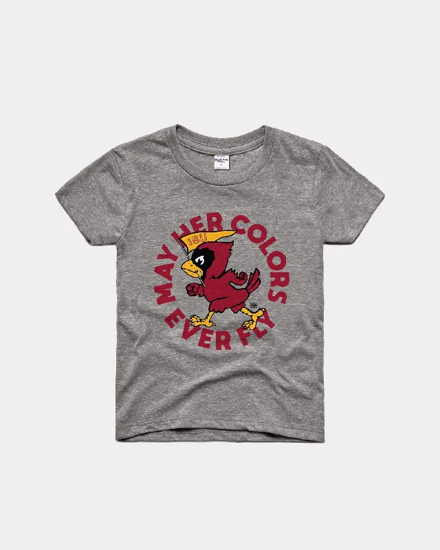 Sports outdoor style Kids ISU Colors Ever Fly Grey T-Shirt