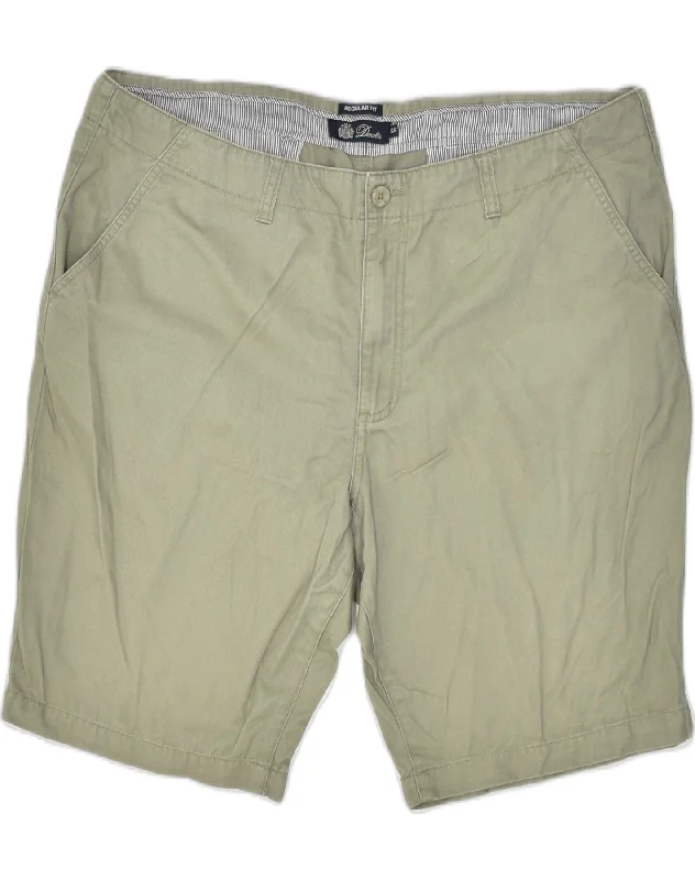 Retro Style DACK'S Womens Chino Shorts IT 56 3XL W42 Khaki Cotton