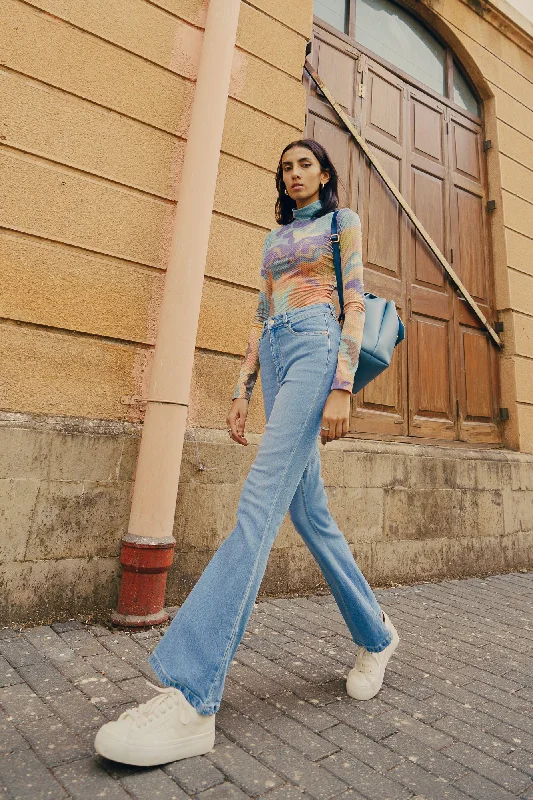 Bright Colors Perfect Curve Bootcut Jeans
