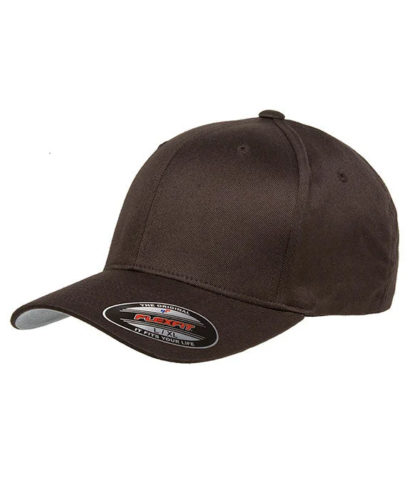 Wearable At Home Or Out 6277 - Flexfit Adult Wooly 6-Panel Cap | Brown