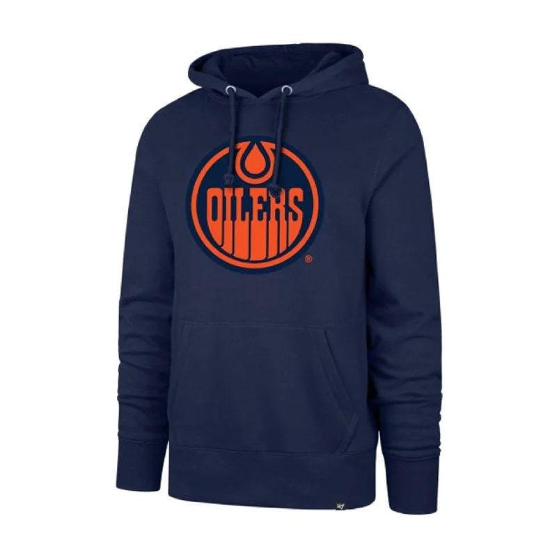 Elegant Series Edmonton Oilers 47 Brand Imprint Headline Pullover Mens Hoodie