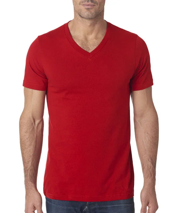High-quality Fabrics 3005 - Bella + Canvas Unisex Jersey Short-Sleeve V-Neck T-Shirt | Red