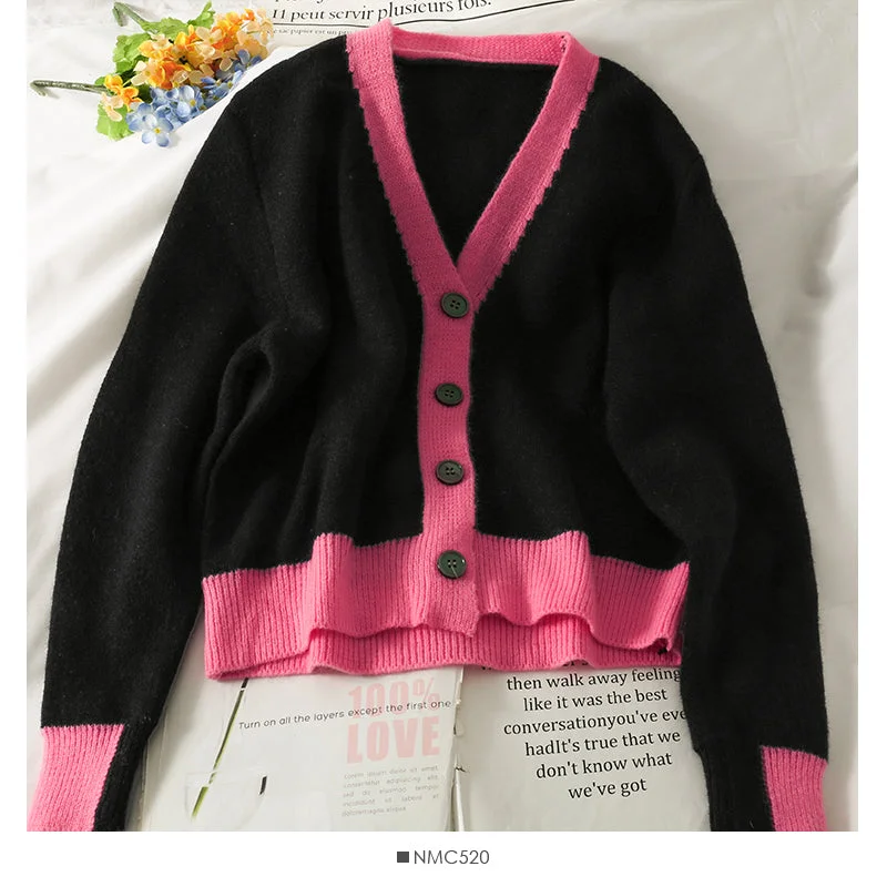 Sports And Leisure Hong Kong style contrast stitched Vintage loose and thin T-shirt  1787
