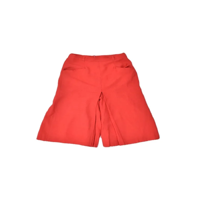 Sports litigation style VINTAGE Womens Wide Leg Casual Shorts XS W24 Red Polyester