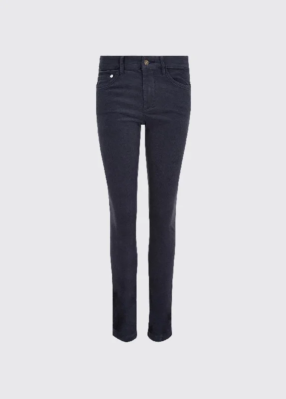 Sports Fitness Wear Honeysuckle Pincord Jeans - Indigo